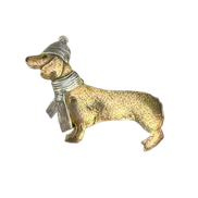 Dachshund w/ Winter Hat Pin - LG