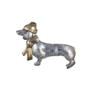 Dachshund w/ Winter Hat Pin - LG