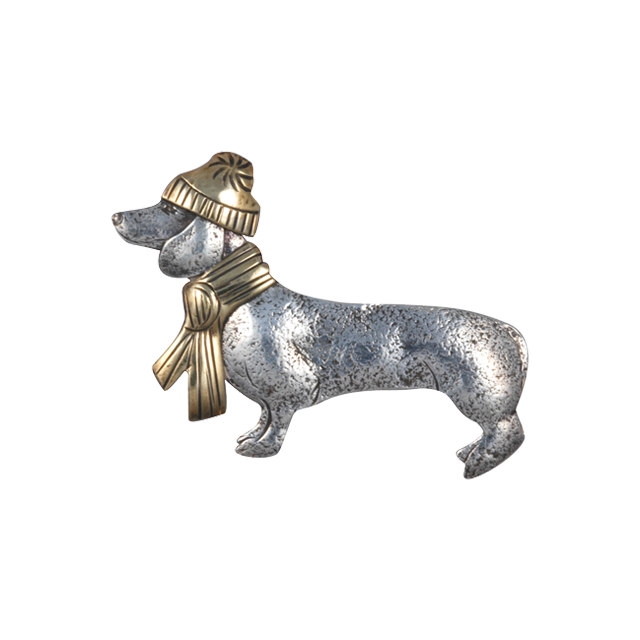 Dachshund w/ Winter Hat Pin - LG