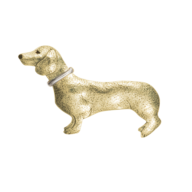 Dachshund w/ Collar Pin - LG