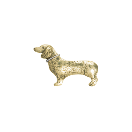 Mini Dachshund w/ Collar Pin
