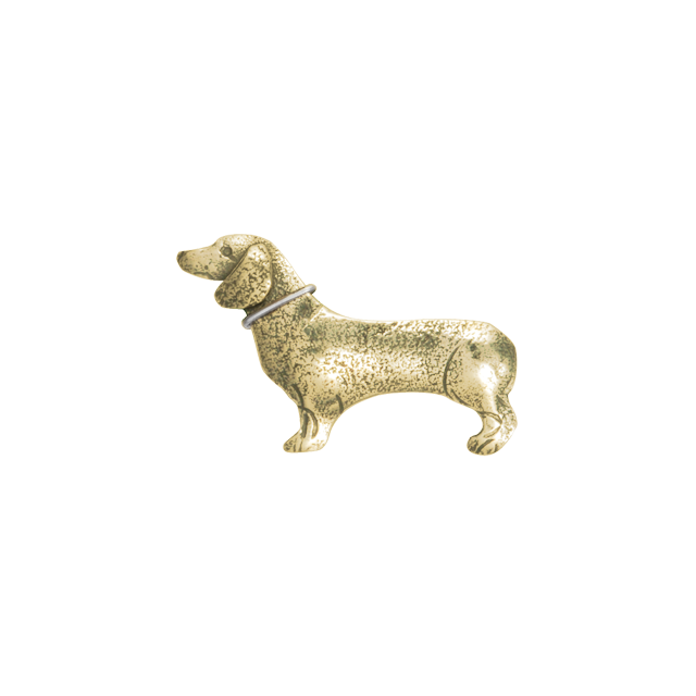 Mini Dachshund w/ Collar Pin