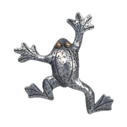 Flying Frog Pin/Pendant (opal eyes)