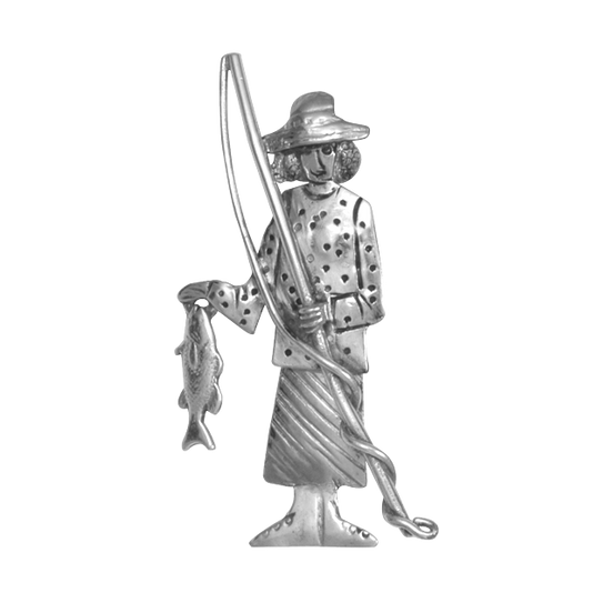 Mother Fishing Pin/Pendant
