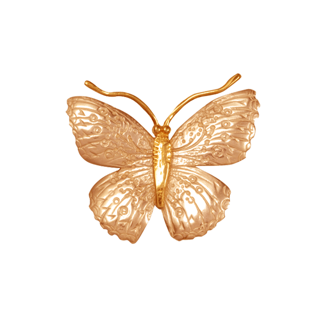 Spangled Butterfly Pin/Pendant - 1.4