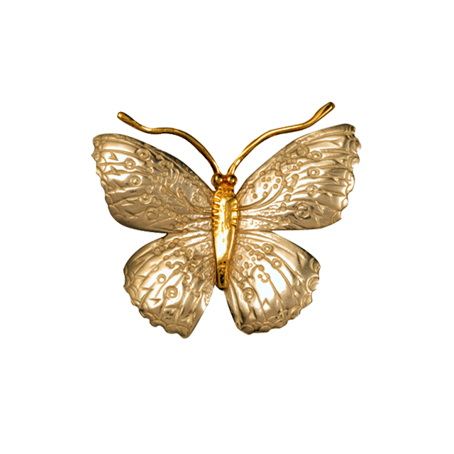 Spangled Butterfly Pin/Pendant - 1.4