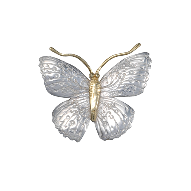 Spangled Butterfly Pin/Pendant - 1.4