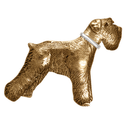 Schnauzer with Collar Pin/Pendant