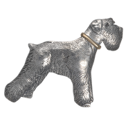 Schnauzer with Collar Pin/Pendant
