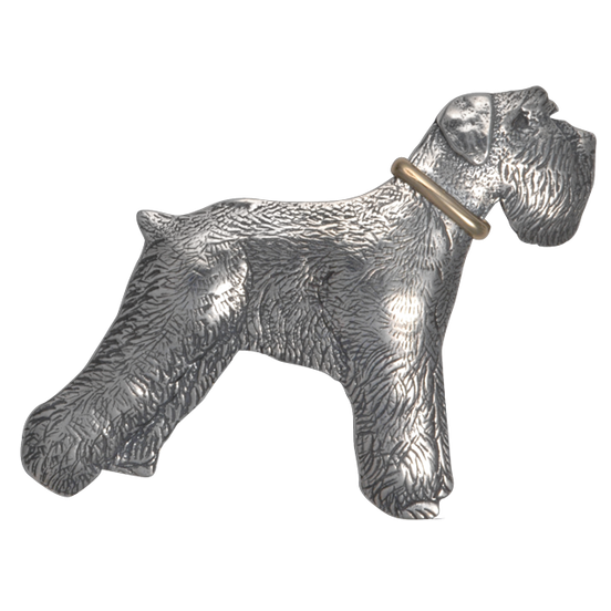 Schnauzer with Collar Pin/Pendant