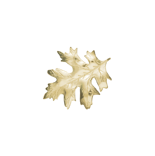 Scarlet Oak Leaf Pin/Pendant - 1.5"