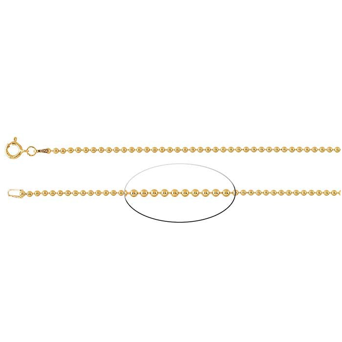 14k Gold-Filled Bead Chain