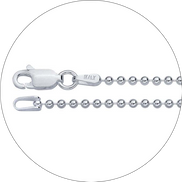 Bead Chain in Sterling Silver