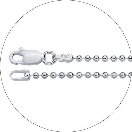 Sterling Silver Bead Chain