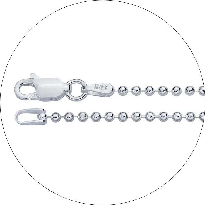 Sterling Silver Bead Chain