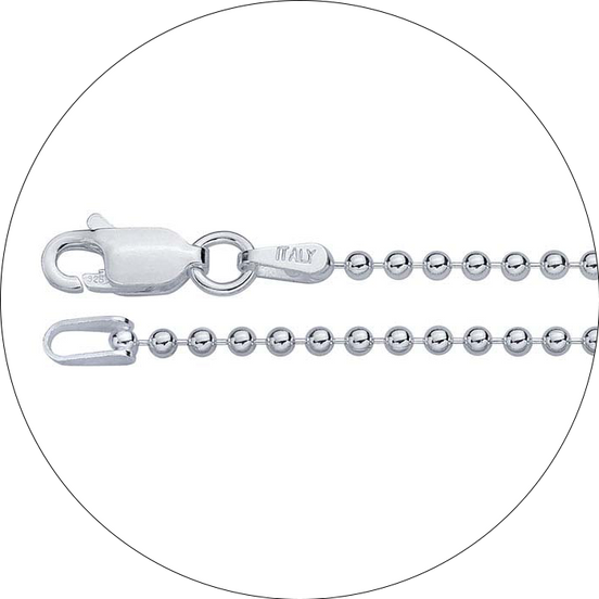 Sterling Silver Bead Chain