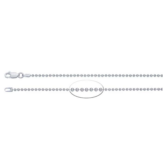Sterling Silver Bead Chain