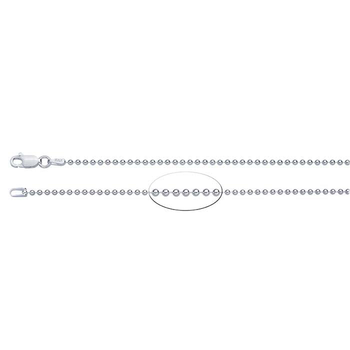 Sterling Silver Bead Chain