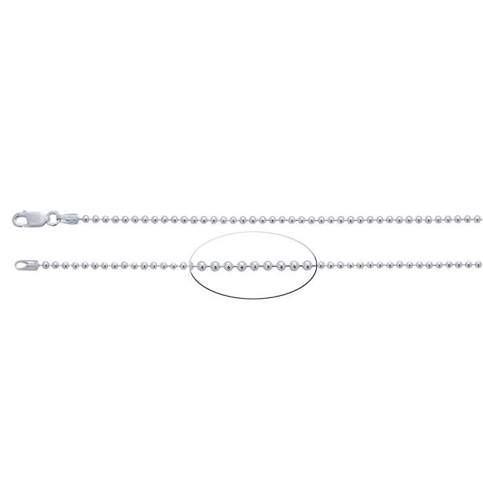 Sterling Silver Bead Chain