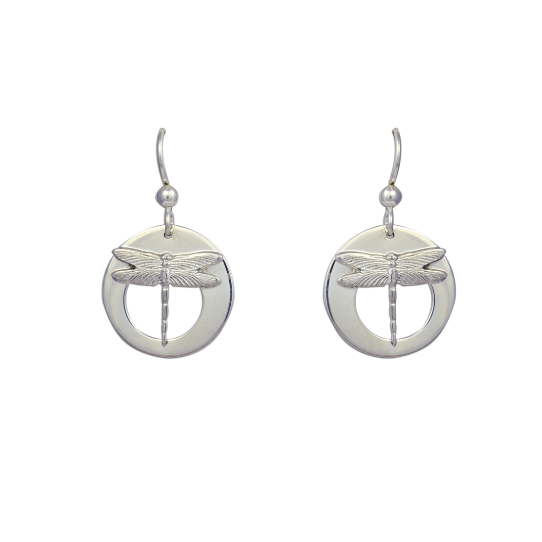 Tiny Dragonflies on Flat Hoops