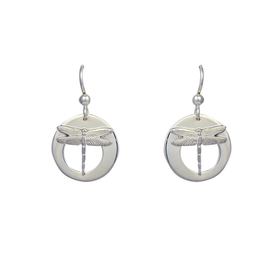 Tiny Dragonflies on Flat Hoops