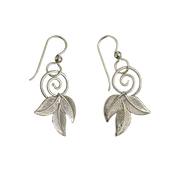 Spiral and Leaves Earrings